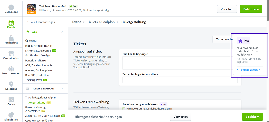 Event Modell wechseln DE flyout