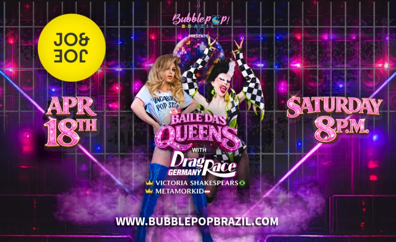 Event-Image for 'BAILE DAS QUEENS by BUBBLEPOP! BRAZIL'