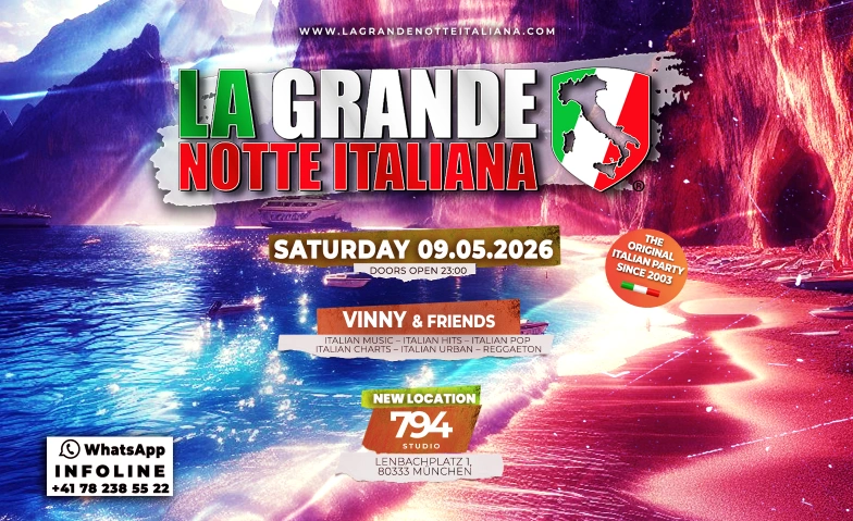 La Grande Notte Italiana @ 794 Studio Club M&uuml;nchen 794 Club, Lenbachplatz 1, 80333 M&uuml;nchen Tickets