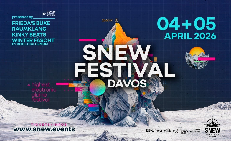 SNEW FESTIVAL Davos - Sonntag 05.04.2026 (Ostern) Div. Locations, Talstrasse 4, 7270 Davos Tickets