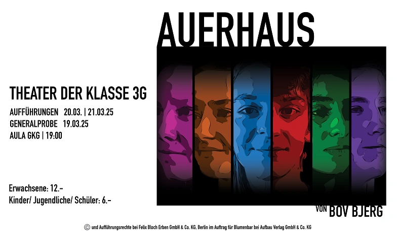 Theater 3g &bdquo;Auerhaus&ldquo; Billets