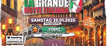 Event-Image for 'La Grande Notte Italiana @ P+K Club Reutlingen'