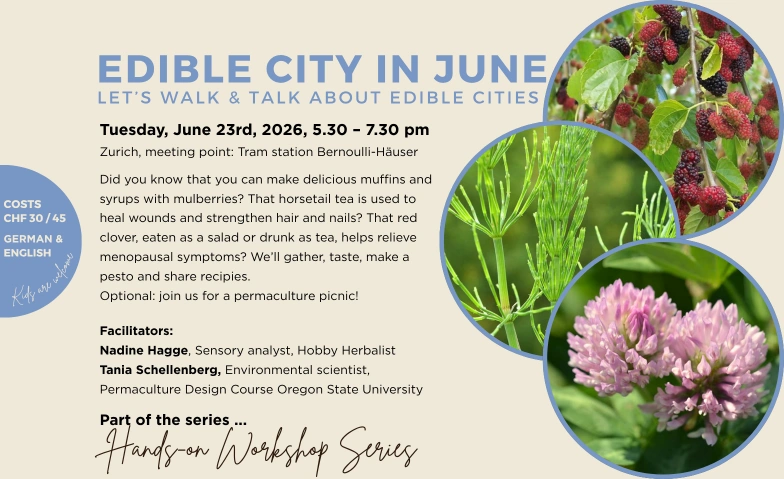 Edible City in June Hardturmbrache, Hardturmstrasse 269, 8005 Z&uuml;rich Billets