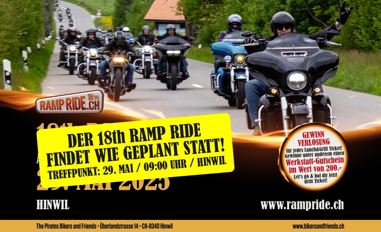 Ramp Ride 2025 The Pirates Bikers & Friends, Ueberlandstrasse 14, 8340 Hinwil Billets
