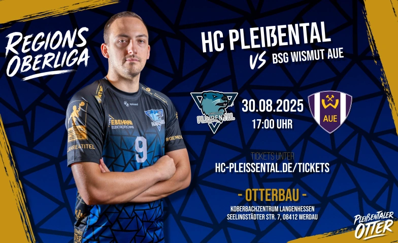 Saisonauftakt im Pleißental gegen die BSG Wismut Aue Otterbau, Seelingstädter Str. 7, 08412 Werdau Tickets
