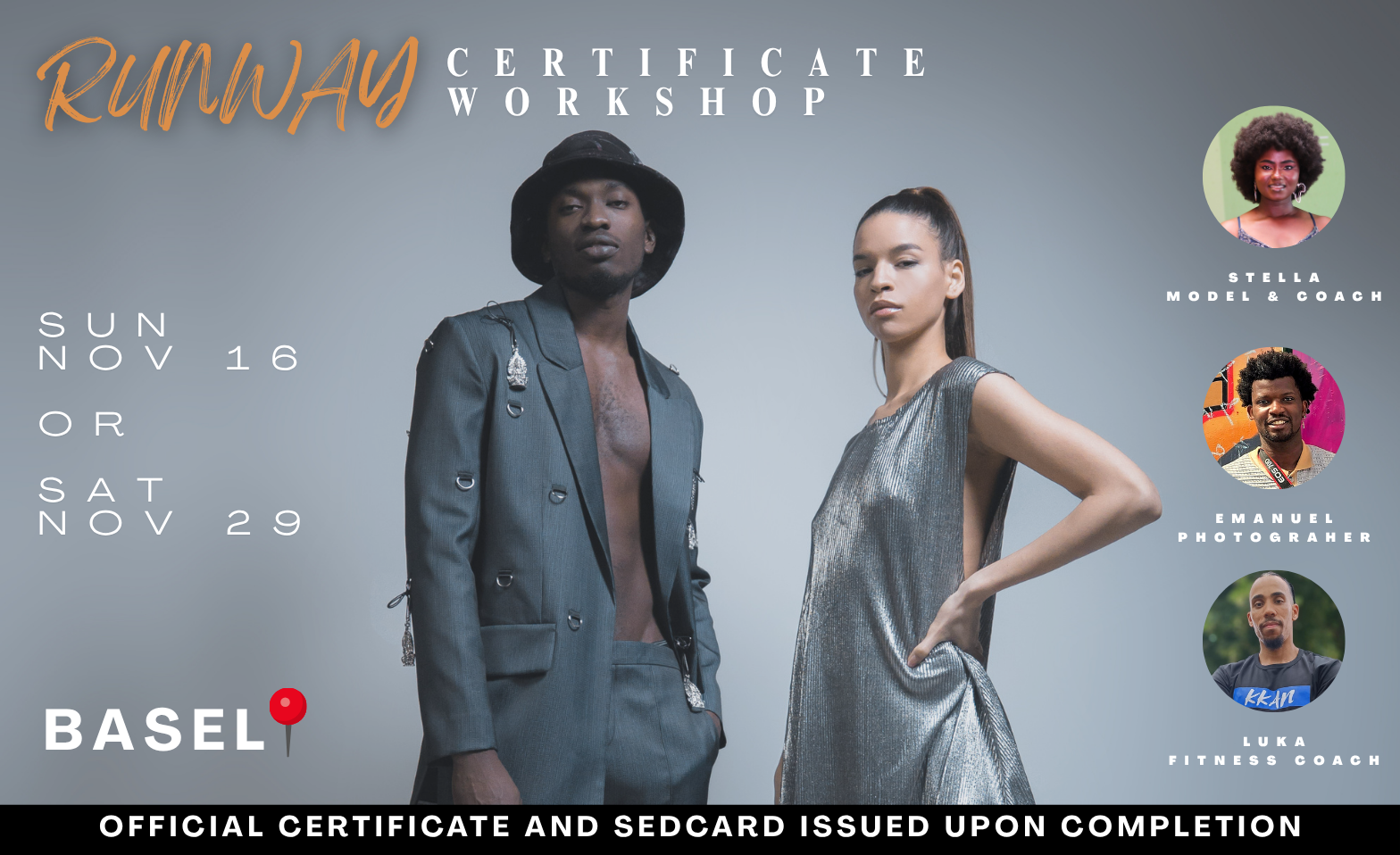 Fashion Runway &amp; Catwalk Certificate Workshop Tickets