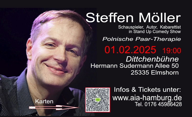 Steffen Möller Stand Up Comedy Polnische Paartherapie Dittchenbühne, Hermann-Sudermann-Allee 50, 25335, Voßkuhlen 7, 25335 Elmshorn Tickets