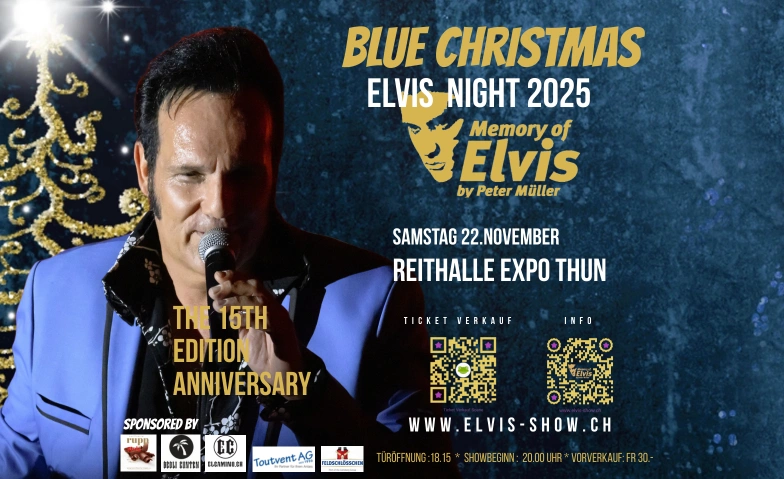 Blue Christmas Elvis Night 2025 the 15th anniversary edition Alte Reithalle Expo Thun, Reitweg 18, 3600 Thun Tickets