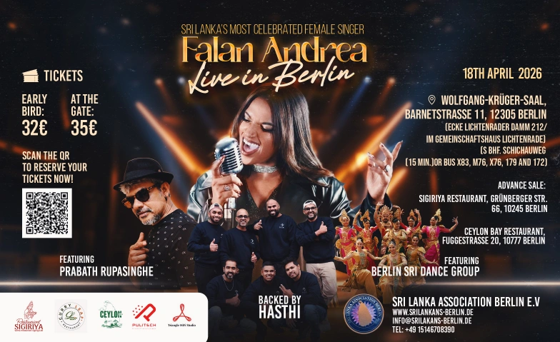 Falan Andrea Live in Concert Wolfgang-Kr&uuml;ger-Saal,, Barnetstra&szlig;e 11, 12305 Berlin Tickets