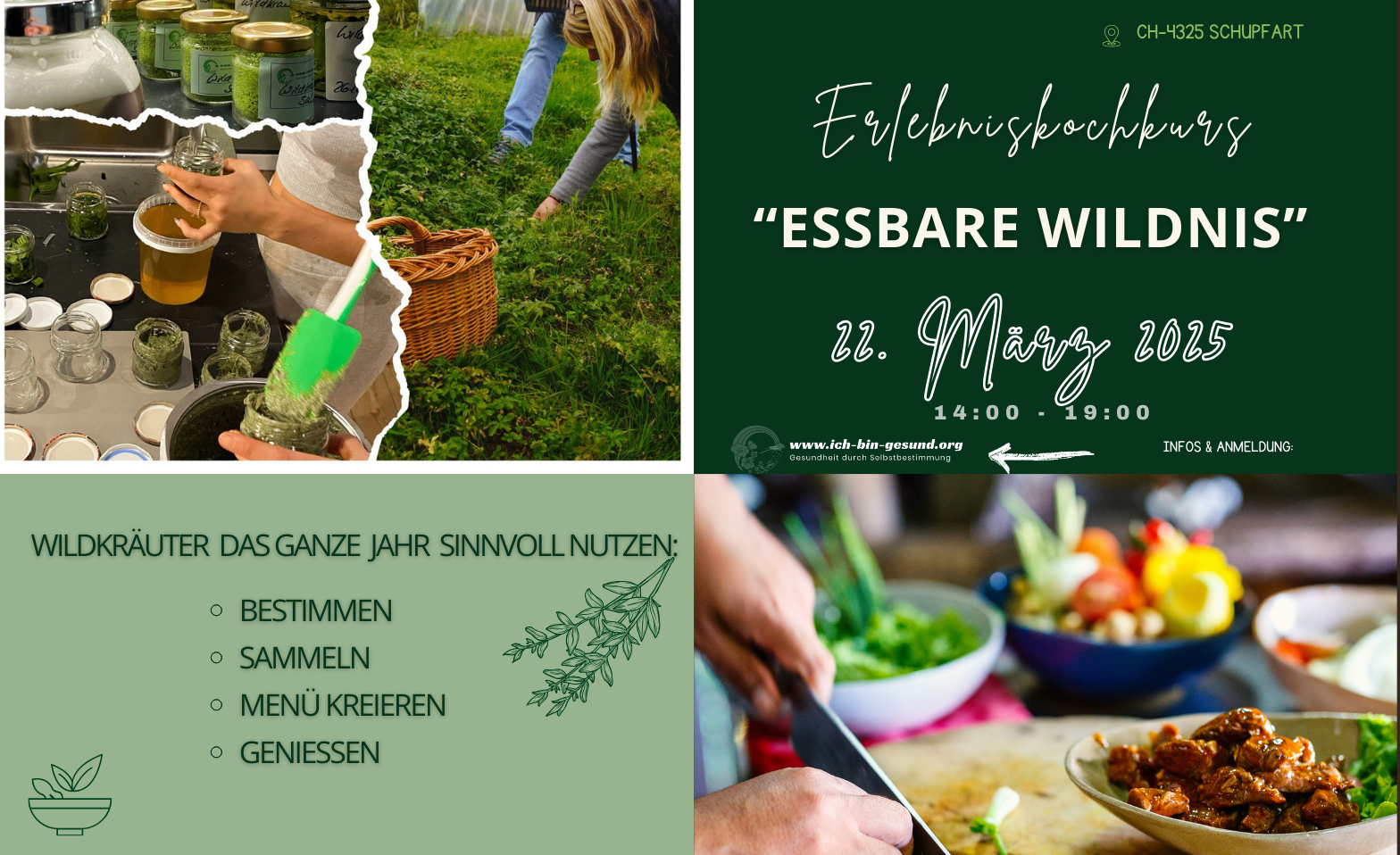 Erlebniskochkurs mit Wildkr&auml;utern Tickets