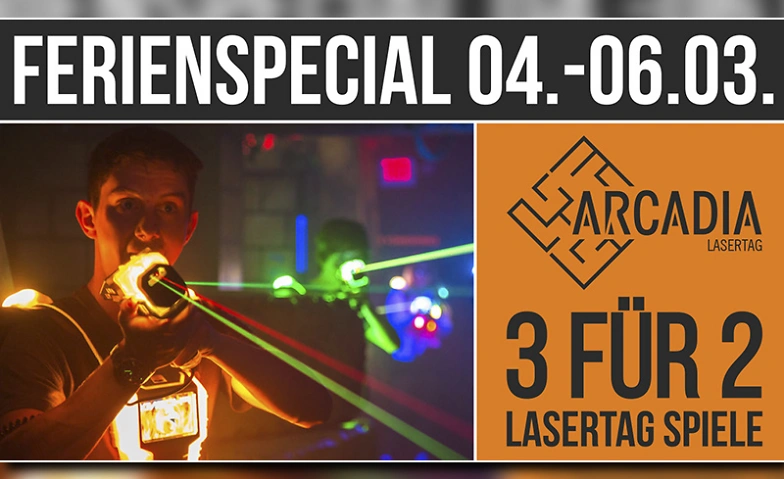 Ferienspecial im Arcadia Lasertag Tickets