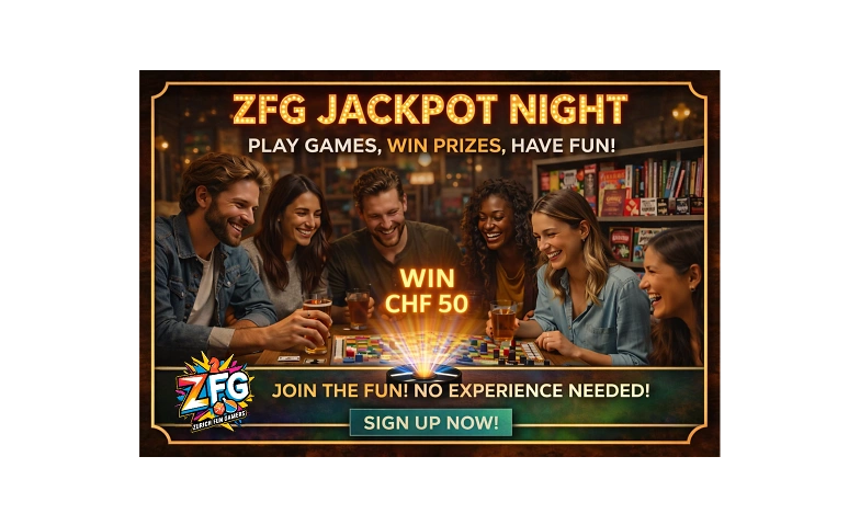 ZFG Jackpot Night: Board Games Zurich &ndash; Win CHF 50! Tickets