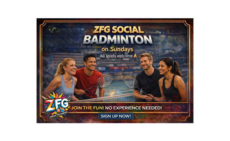 Event-Image for 'ZFG Sunday Smashes -Social Badminton in Zurich -All Level'