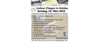 Event-Image for '20. Jubil&auml;ums Indoor-Fliegen mit grosser Ausstellung'