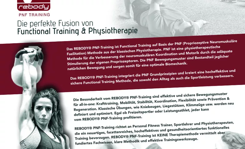 REBODY ® PNF-Training Advanced „Funktionelle Asymmetrie" 1 Sanogym, Johannesstraße 58A, 70176 Stuttgart Billets