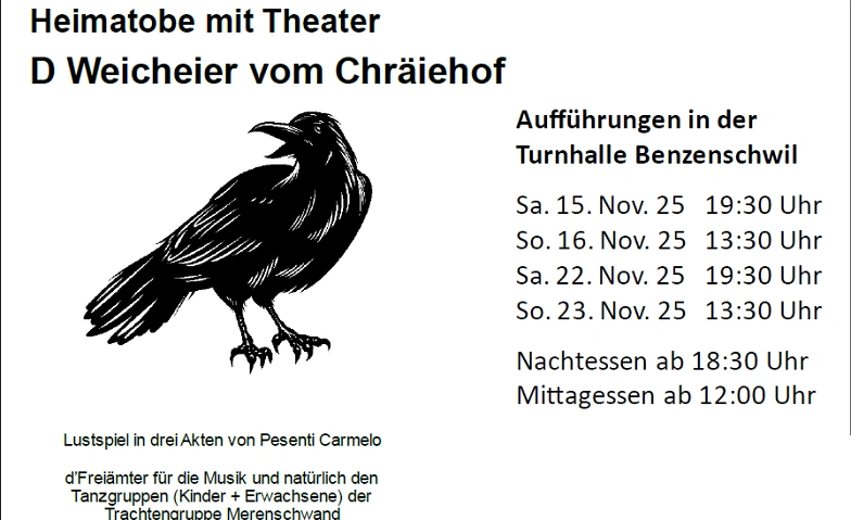 Event-Image for 'Heimatobe mit Theater D'Weicheier vom Chräiehof'