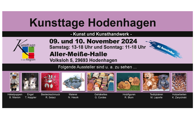 Kunsttage Hodenhagen &ndash; Der Kunsthandwerkermarkt ${singleEventLocation} Tickets