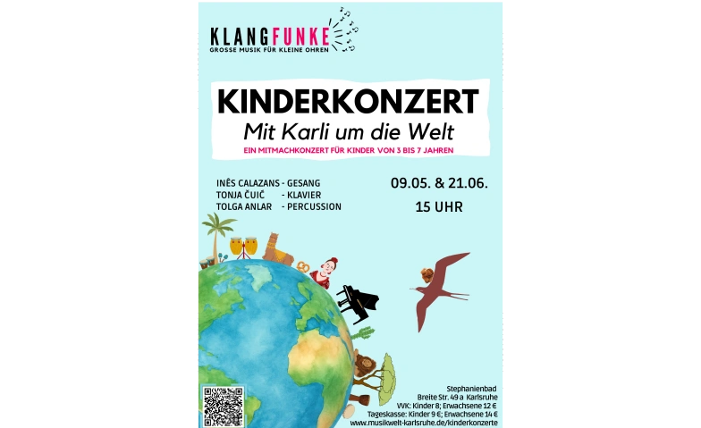 Event-Image for 'KINDERKONZERT "MIT KARLI UM DIE WELT" (3 bis 7 Jahren)'