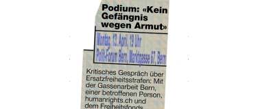 Event-Image for 'Podium &laquo;Kein Gef&auml;ngnis f&uuml;r Armut&raquo;'