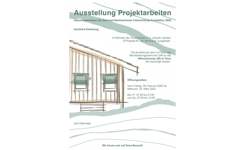 Ausstellung Projektarbeiten Billets