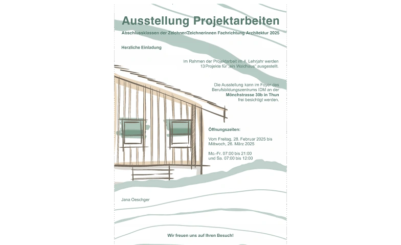 Ausstellung Projektarbeiten Tickets