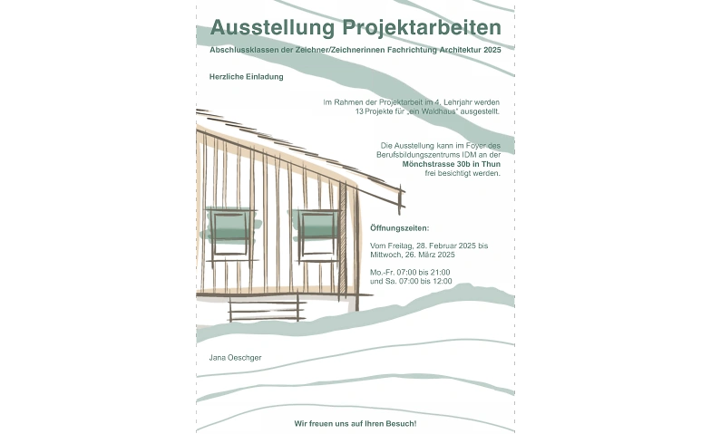 Ausstellung Projektarbeiten Billets