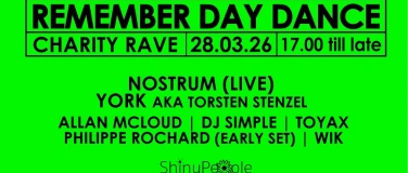 Event-Image for 'ShinyPeople Remember Day Dance w/ NOSTRUM & YORK'