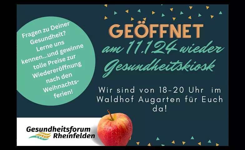 4310 Tag der offenen Tür / Gesundheitskiosk Rheinfelden Augarten Zentrum, Im Waldhof 2, 4310 Rheinfelden Tickets