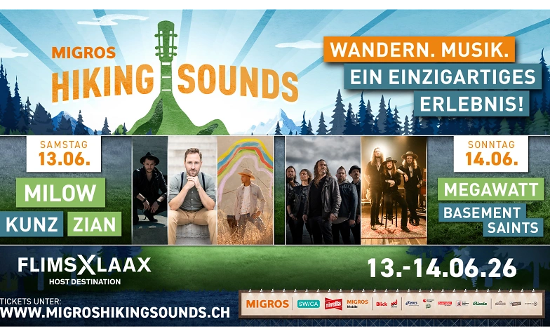 Das Wander- und Musikfestival in den Bergen Tickets