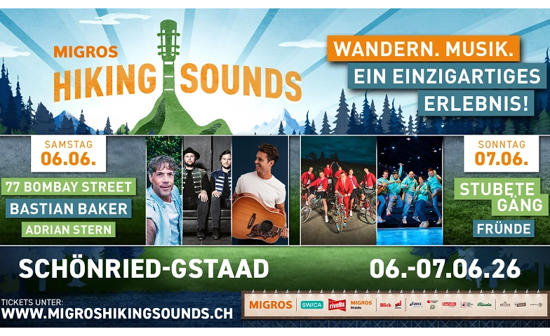 Das Wander- und Musikfestival in den Bergen Tickets