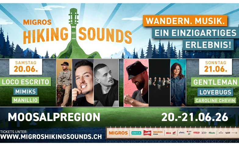 Das Wander- und Musikfestival in den Bergen Tickets