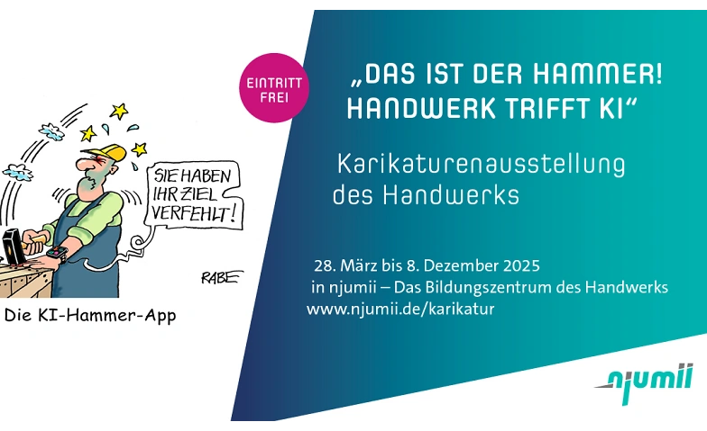 Karikaturenschau - Das ist der Hammer! Handwerk trifft KI njumii – das Bildungszentrum des Handwerks, Am Lagerplatz 7, 01099 Dresden Tickets