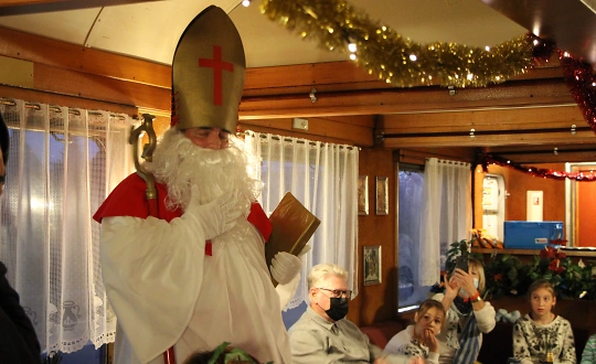 Sponsoring-Logo von Samichlaus -Dampffahrt an den Wiehnachtsmärit Huttwil Event