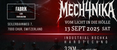 Event-Image for 'MECH4NIKA HARDTECHNO 3.2KM ALL NIGHT LONG   ANDRIS  DRAGI'