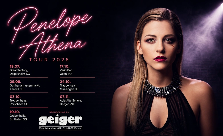 Penelope Athena Tour 2026 Billets