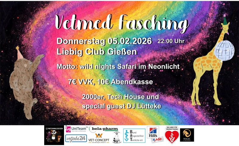 Vet fasching x Partyanimals Liebig Gie&szlig;en, An der alten Post 4, 35390 Gie&szlig;en Tickets