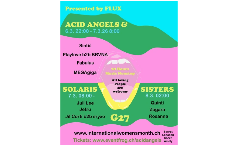 ACID ANGELS &amp; SOLARIS SISTERS im G27 i de Binz Billets