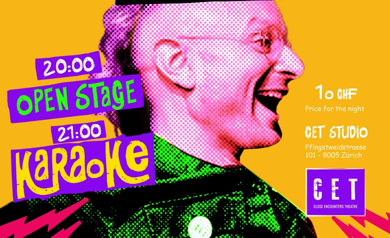 Open Stage Night - CloseR Encounters @CET Studio Close Encounters Theatre, Pfingstweidstrasse 101, 8005 Zürich Tickets