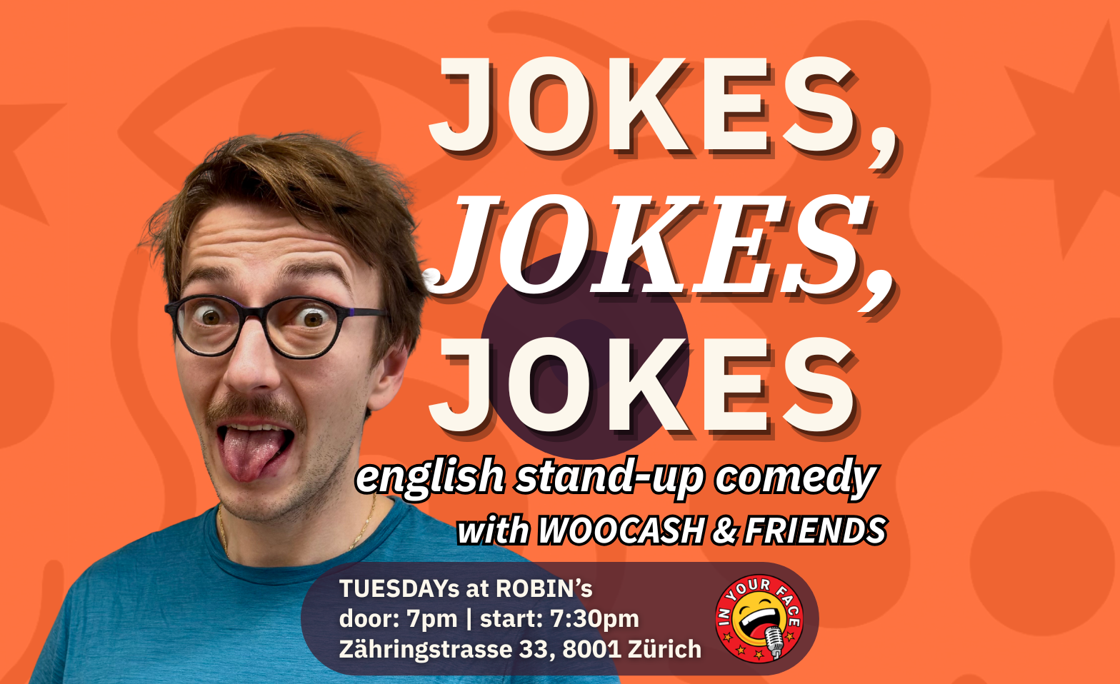 Jokes, Jokes, Jokes - English Stand-up comedy show Billets