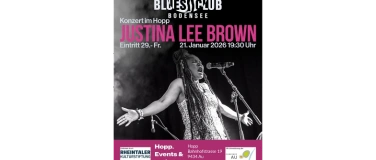 Event-Image for 'BCB Konzert im Hopp mit JUSTINA LEE BROWN'