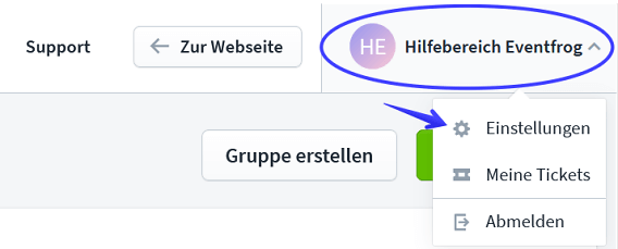 Konto löschen 1