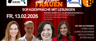 Event-Image for 'Vier Frauen - viele Morde: Sofagespräche mit Lesungen'