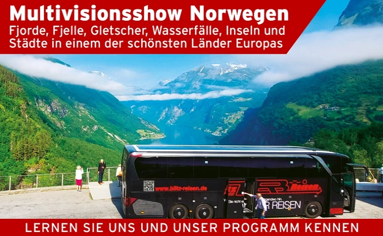 Multivisionsshow Norwegen Blitz-Reisen GmbH - Rheinisch-Bergisches Reisezentrum, Diepenbroich 51, 51491 Overath Tickets