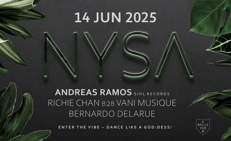 NYSA – The Second Chapter Club Bellevue, Freieckgasse 9, 8001 Zürich Billets