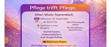 Event-Image for 'Pflege trifft Pflege  - ME/CFS kompakt erkl&auml;rt'