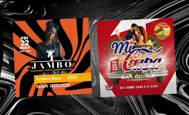 JAMBO Night x MI CUBA Bar Rouge - Rooftop Bar & Club, Messeplatz 10, 4058 Basel Tickets
