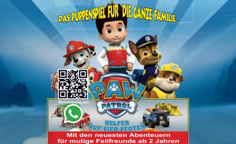 PAW Patrol in Erlangen Gemeindehaus, Bayreuther Straße 11, 91054 Erlangen Tickets