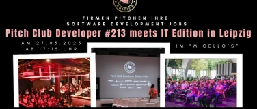 Event-Image for 'Pitch Club Developer #213 meets IT Edition - Leipzig'