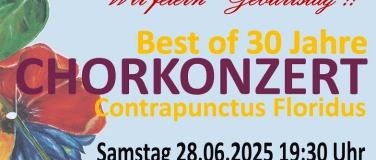 Event-Image for 'Chorkonzert - "Best of" 30 Jahre Contrapunctus-Floridus'