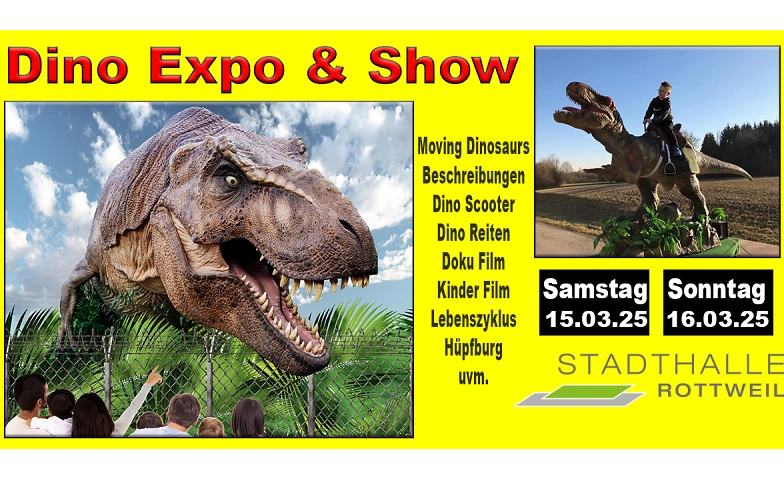 Dino Expo &amp; Show Stadthalle Rottweil ${singleEventLocation} Tickets